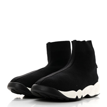Christian Dior Technical Knit F. Two Point Zero High Top Sneakers 38 Black 3 of 7