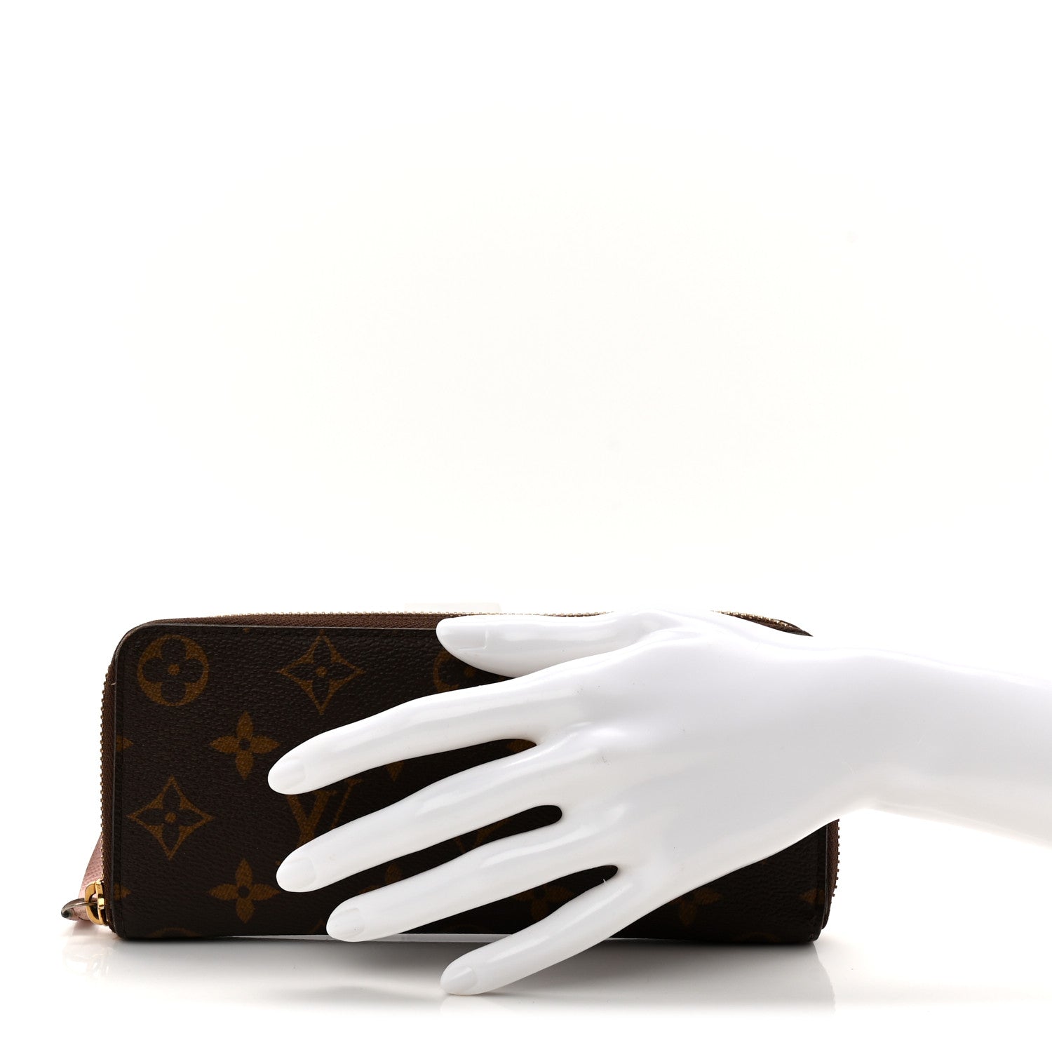 Louis Vuitton Monogram Clemence Wallet Rose Ballerine 2 of 9