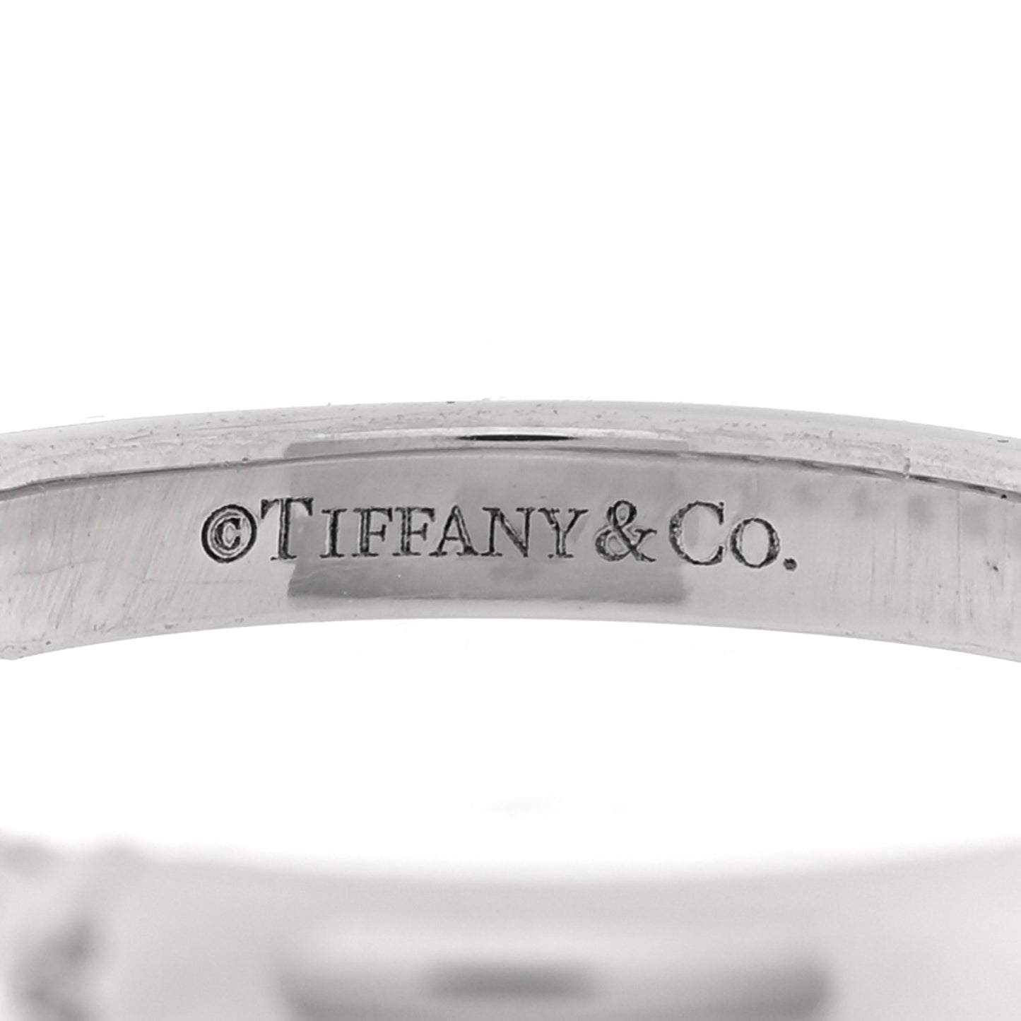Platinum Diamond .27ctw 2.2mm Half Circle Forever Band Ring 52 6