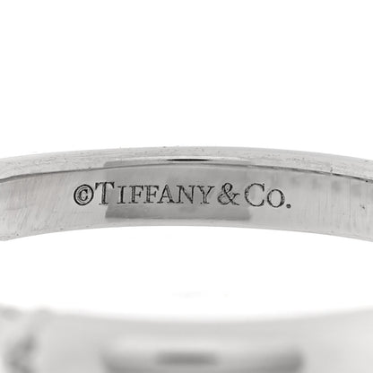 Tiffany Platinum Diamond .27ctw 2.2mm Half Circle Forever Band Ring 52 6 4 of 5
