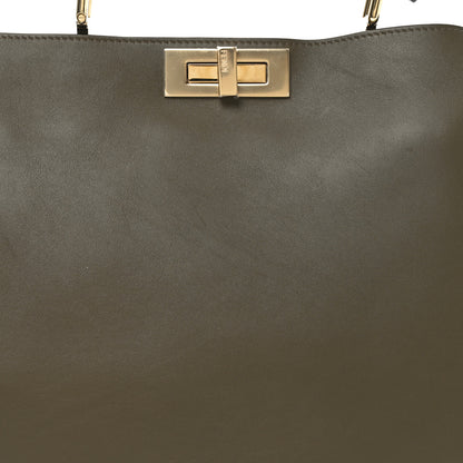 Fendi Vitello Large Soft Peekaboo Crosta Avocado 8 of 10