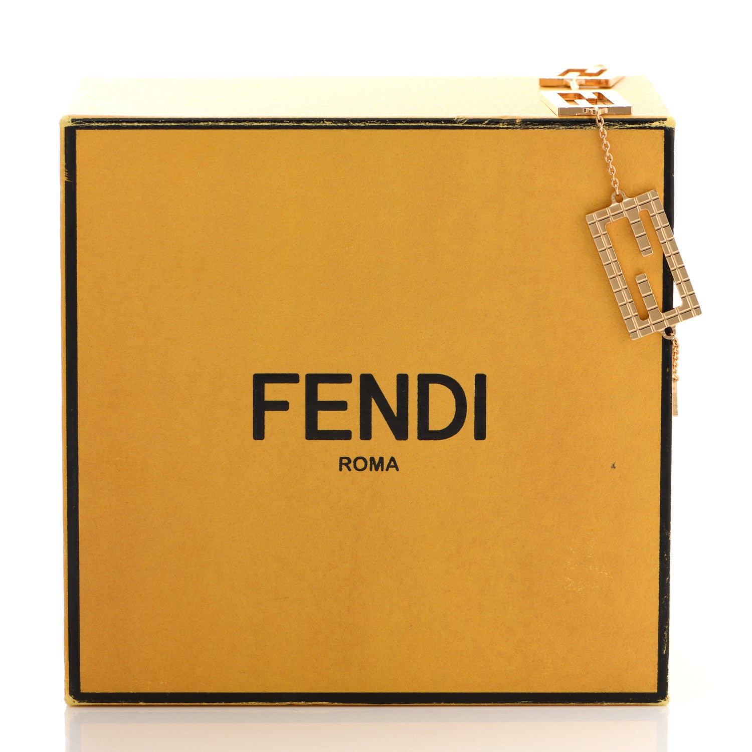 Fendi Metal Baguette Link Bracelet Gold 5 of 5