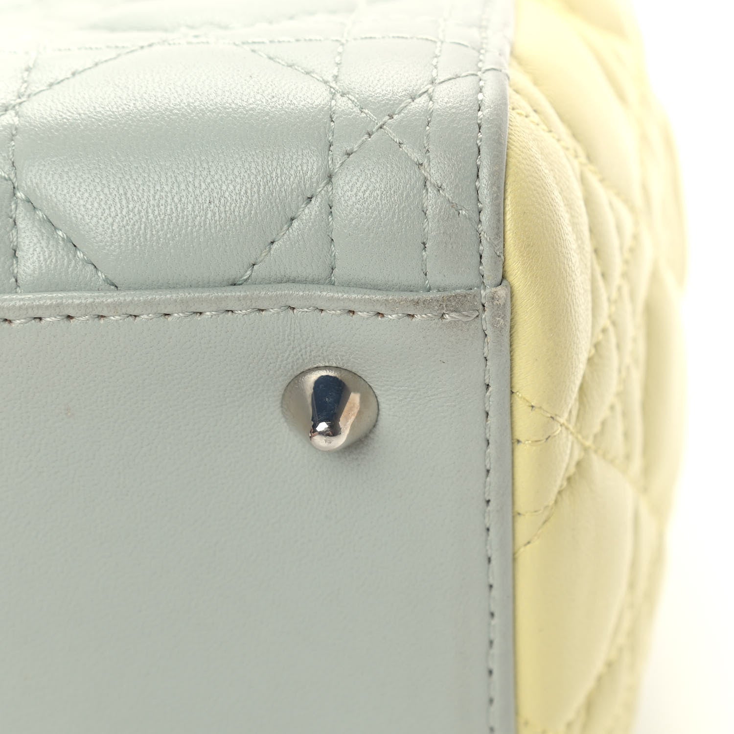 Christian Dior Lambskin Cannage Medium Tri-Color Lady Dior Multicolor 10 of 15