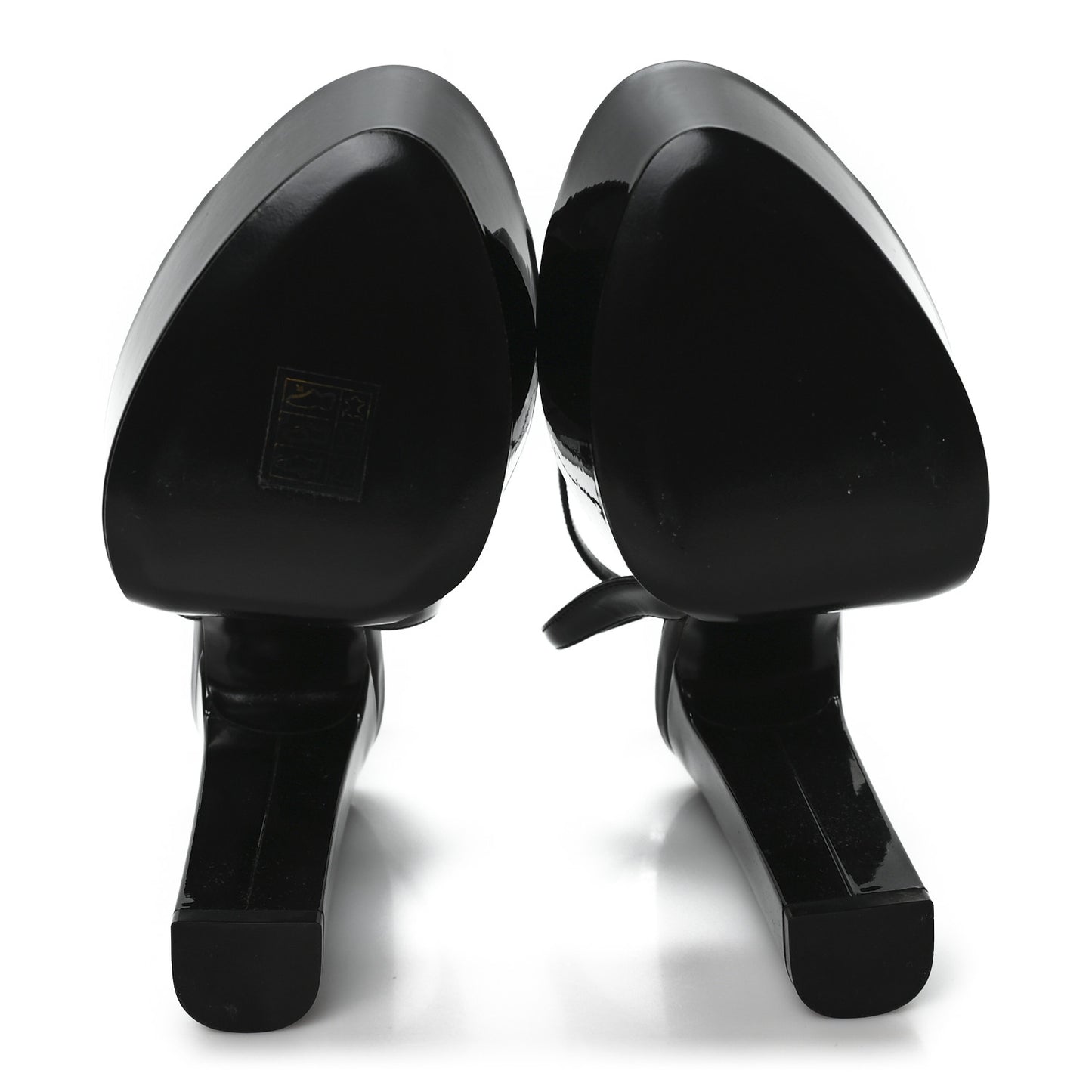 Patent Sexy 95 Tanouk Platform Sandals 39.5 Black