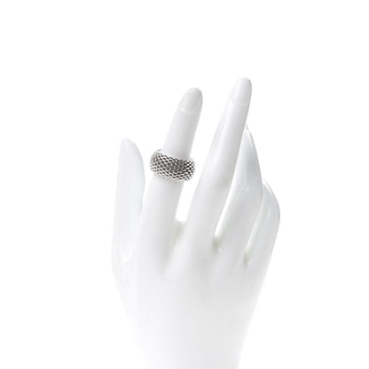 Tiffany Sterling Silver Somerset Mesh Ring 49 5 2 of 4