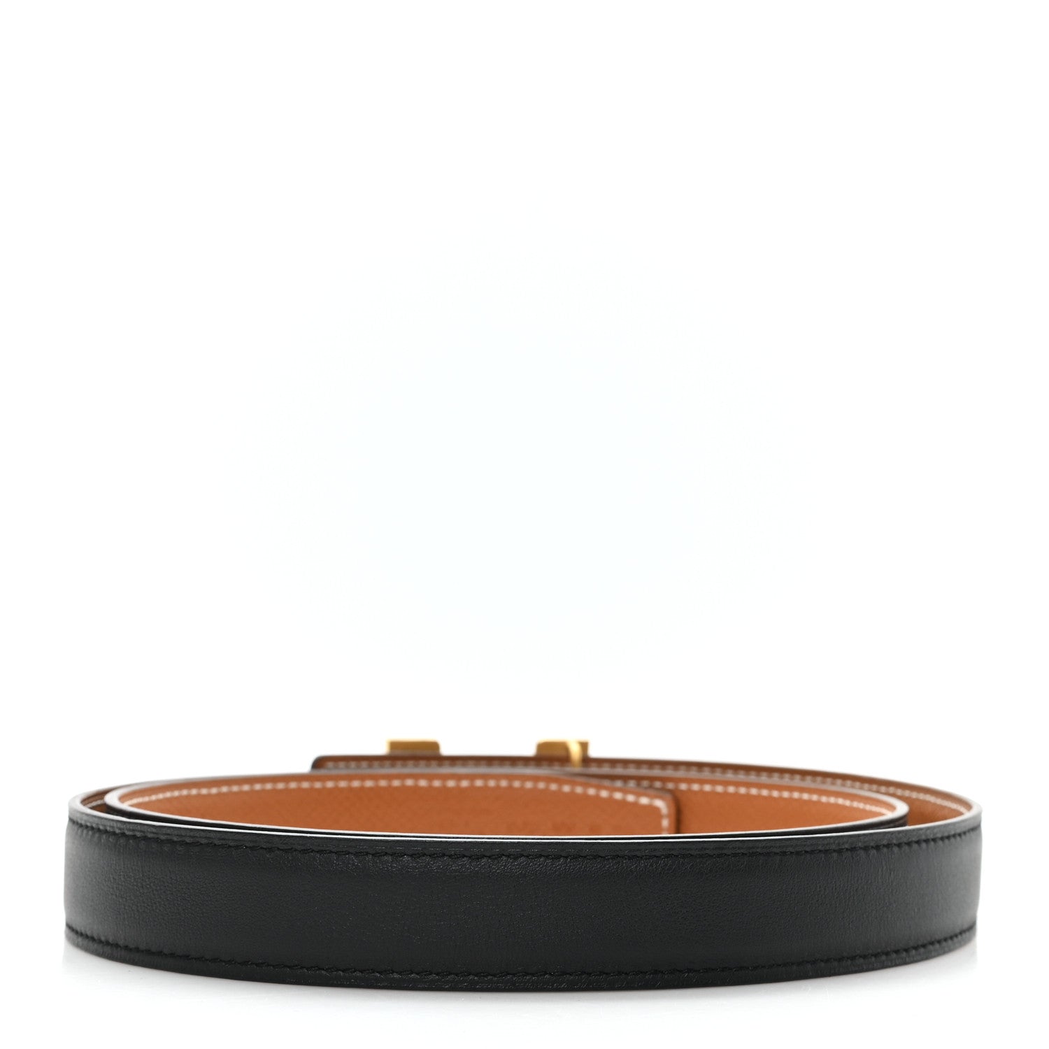 Hermes Epsom Swift 32mm Guilloche H Belt 90 36 Black Gold 2 of 4