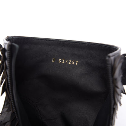 Chanel Lambskin CC Short Boots 37.5 Black 8 of 11