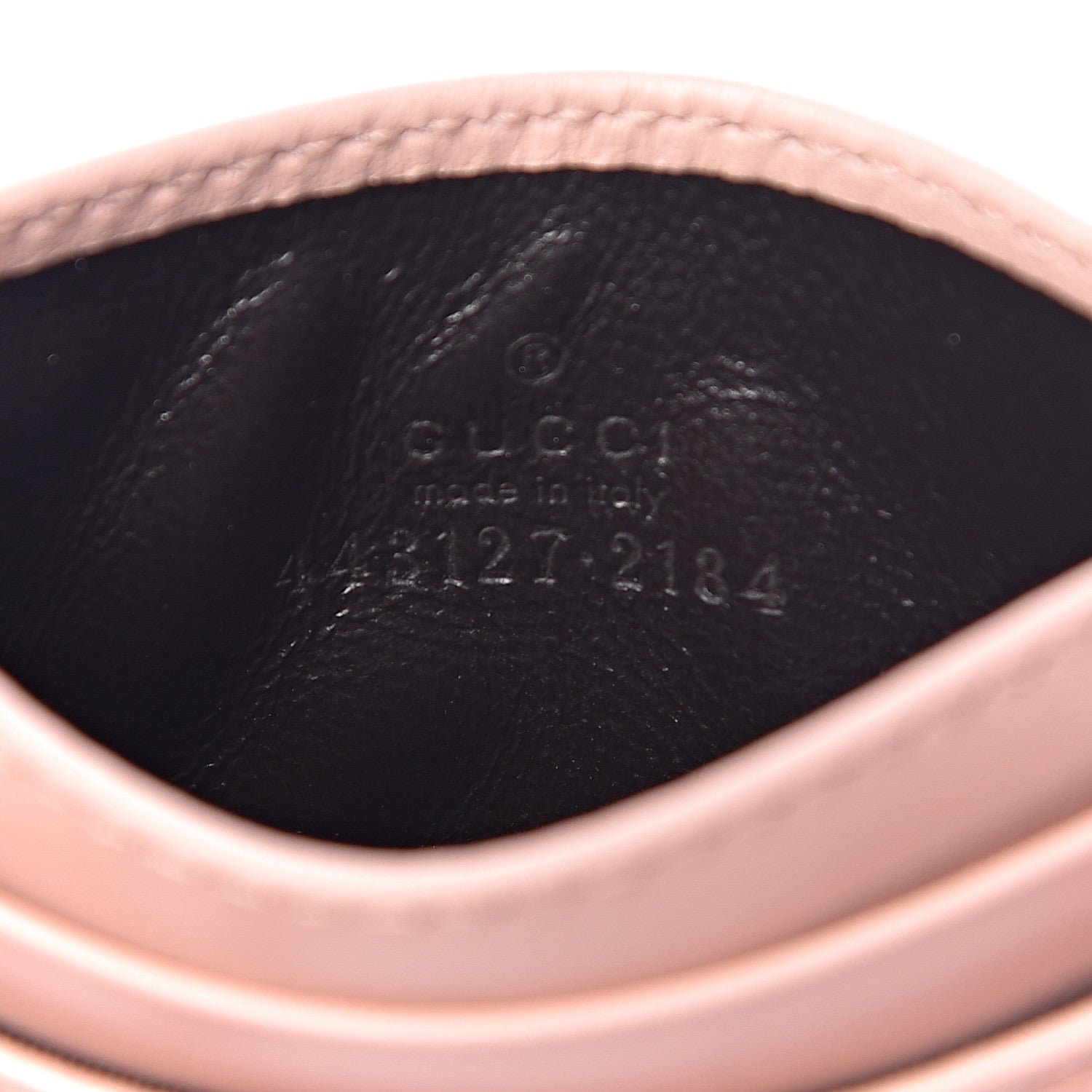 Gucci Calfskin Matelasse GG Marmont Card Holder Perfect Pink 6 of 6