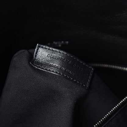 Saint Laurent Lambskin Quilted Medium Loulou Puffer Monogram Chain Satchel Black 7 of 11
