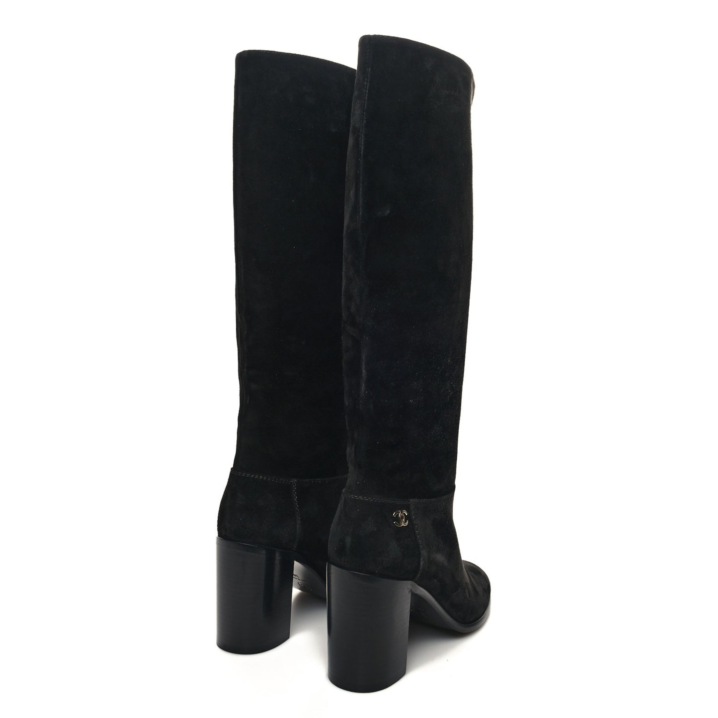 Suede CC Tall Boots 36 Black