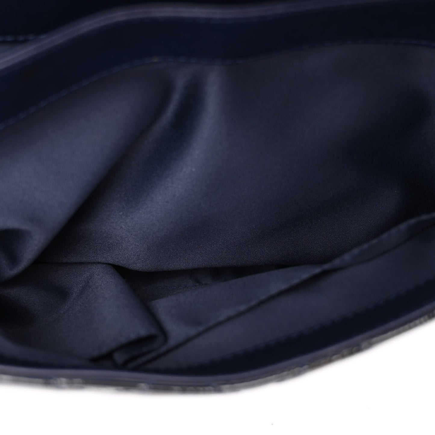 Patent Quilted 3 Jumbo Flap Navy