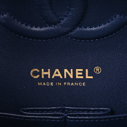 Chanel Caviar Quilted Medium Double Flap Navy 5 of 8