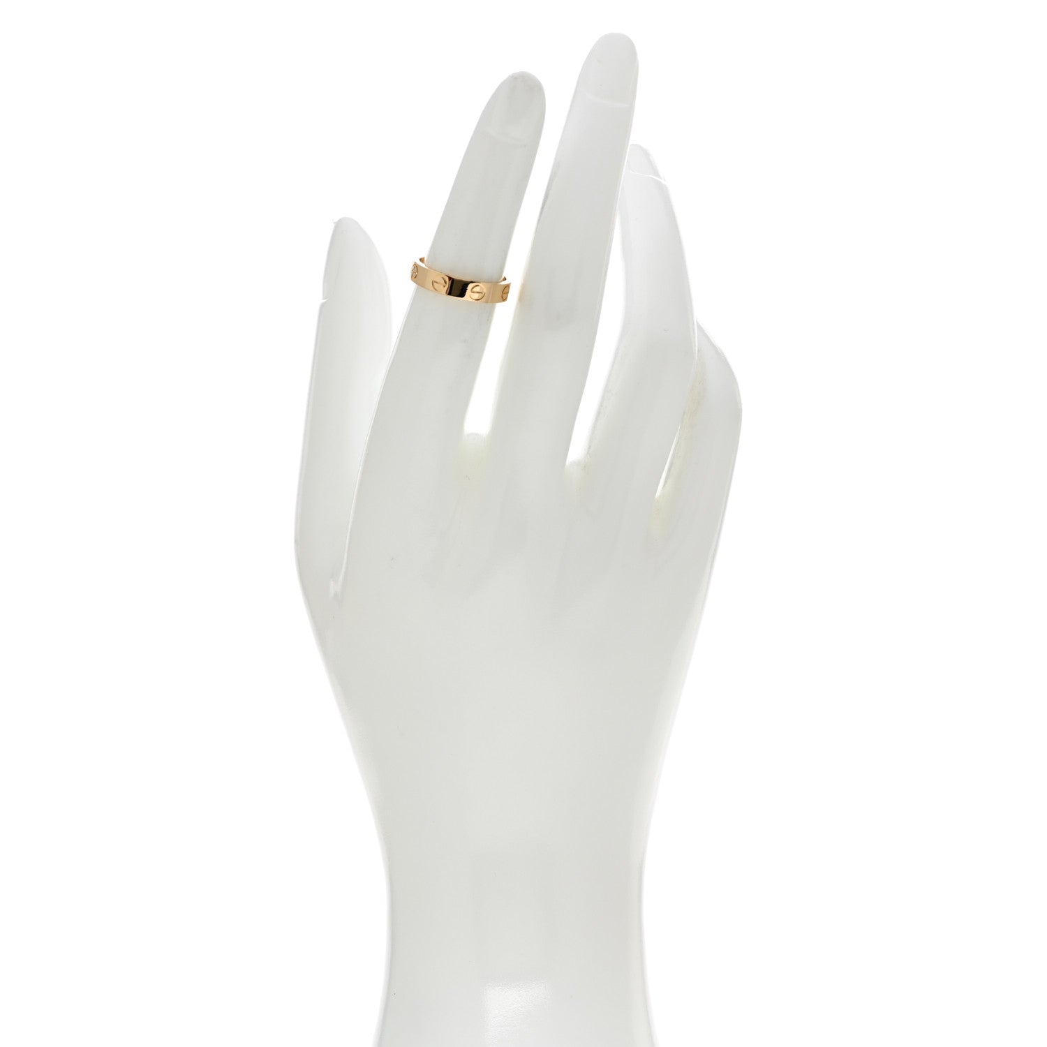 Cartier 18K Yellow Gold 3.5mm LOVE Wedding Band Ring 49 4.75 2 of 4