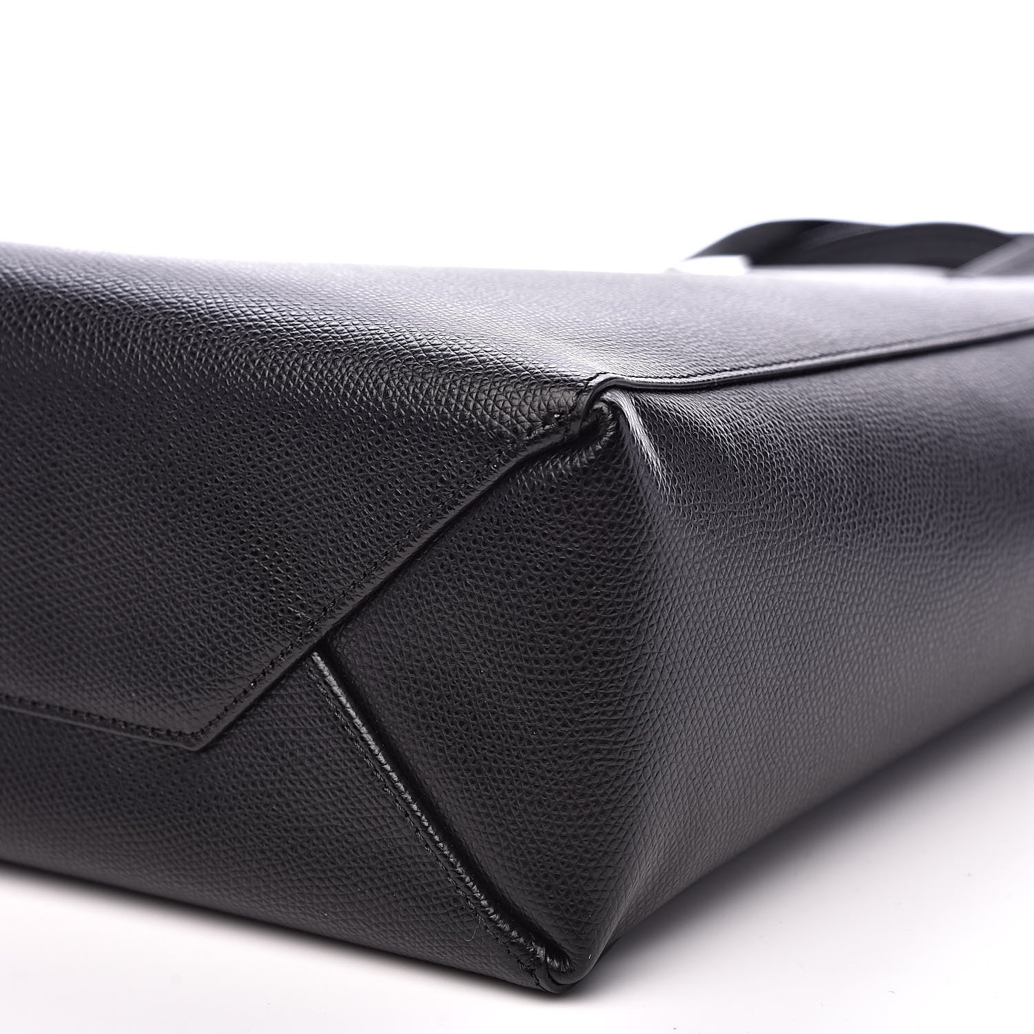 Celine Grained Calfskin Small Vertical Cabas Black 9 of 10