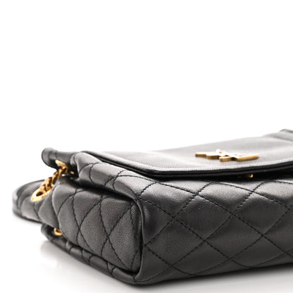 Saint Laurent Lambskin Quilted Monogram Mini Nolita Black 8 of 9