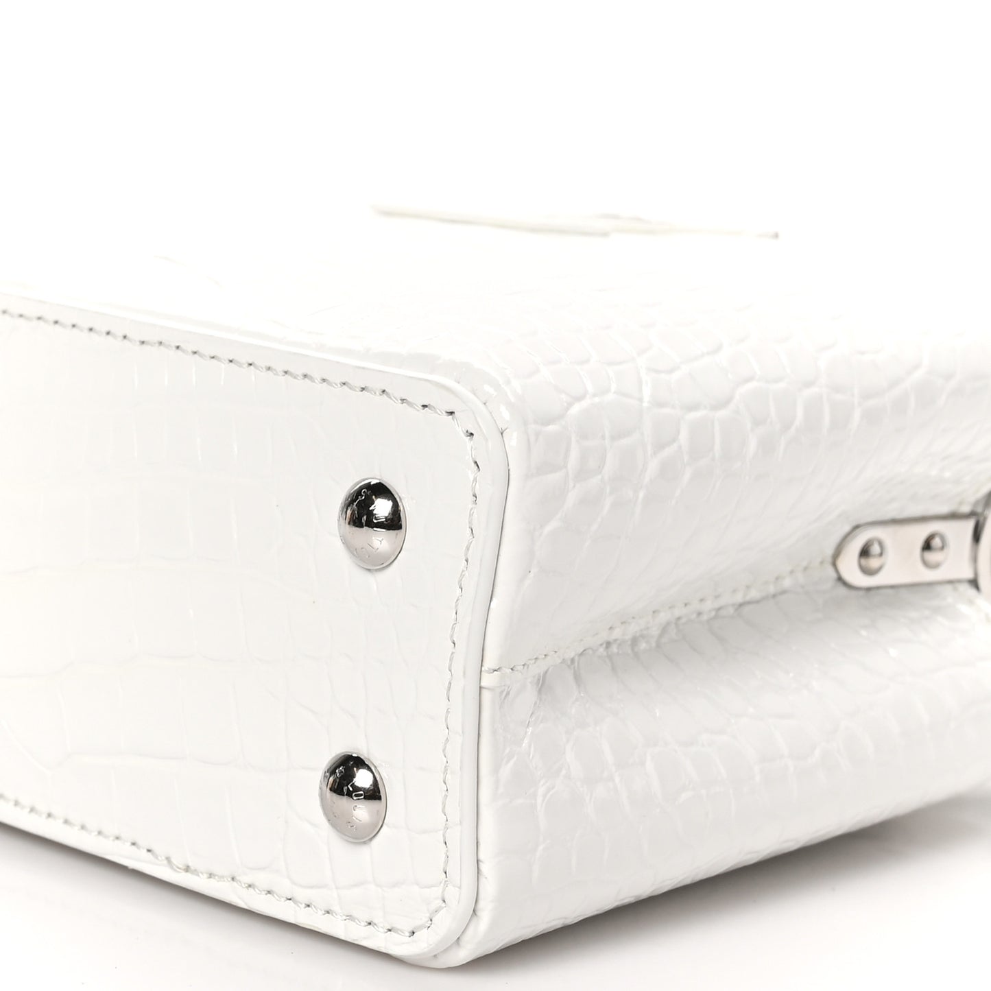 Crocodile Mini Capucines White