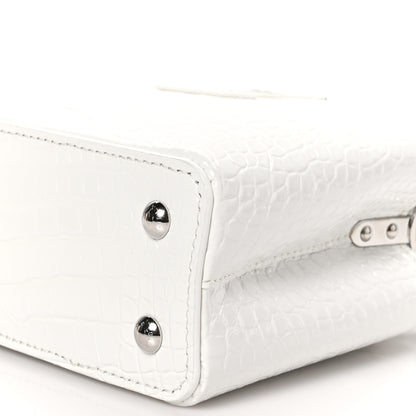 Louis Vuitton Crocodile Mini Capucines White 9 of 9