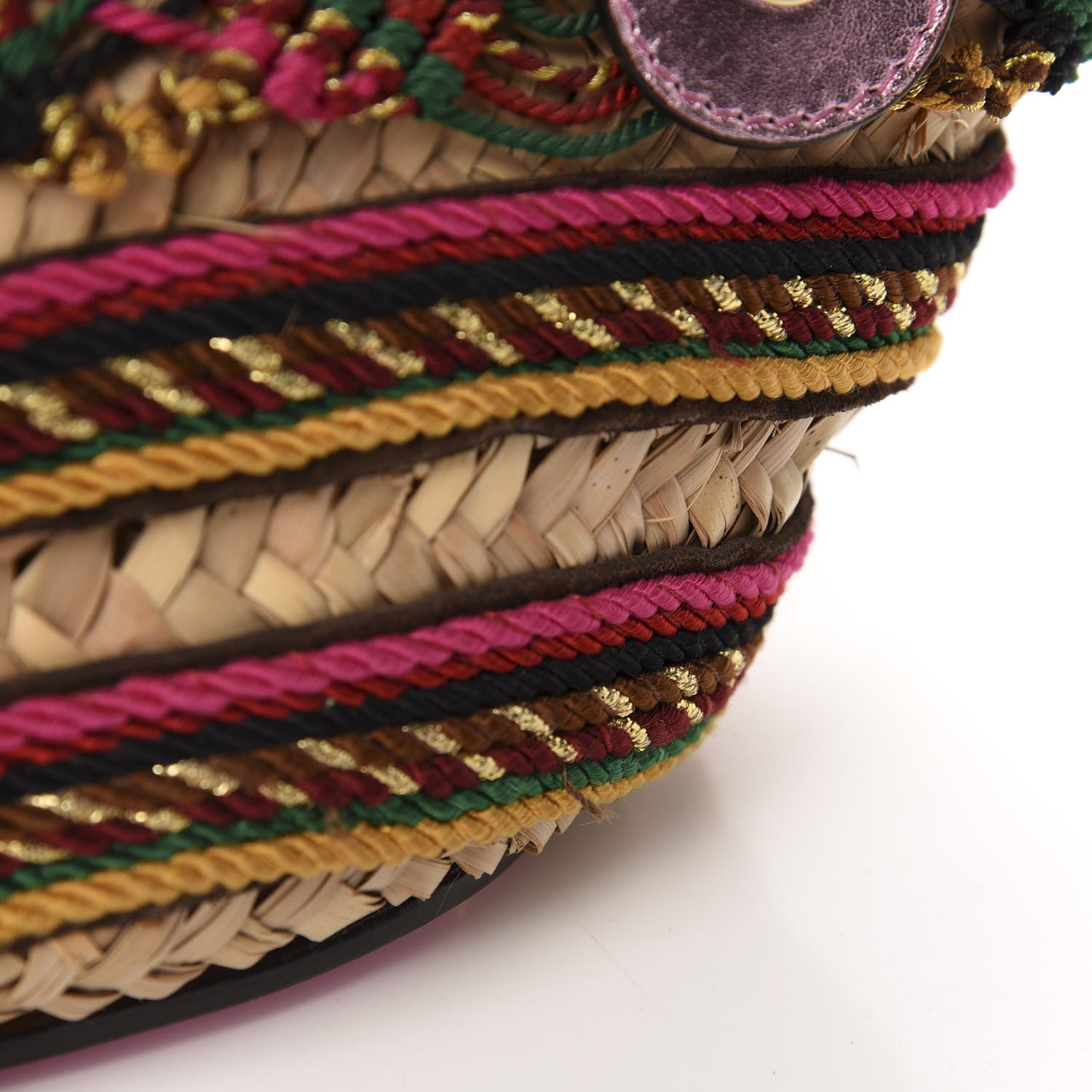 Dolce & Gabbana Woven Raffia Embroidered Kendra Coffa Tote Multicolor 8 of 10