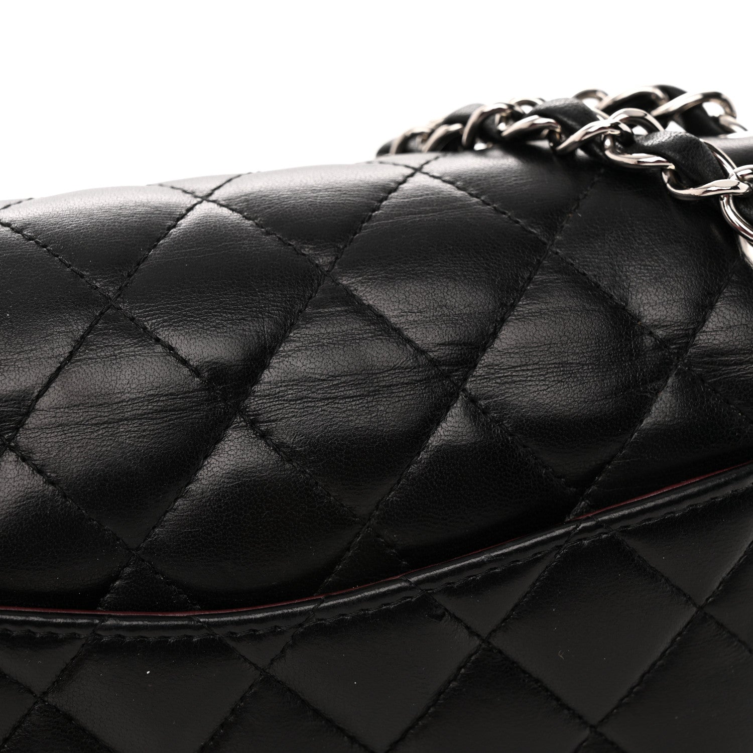 Chanel Lambskin Quilted Medium Double Flap Black 15 of 15