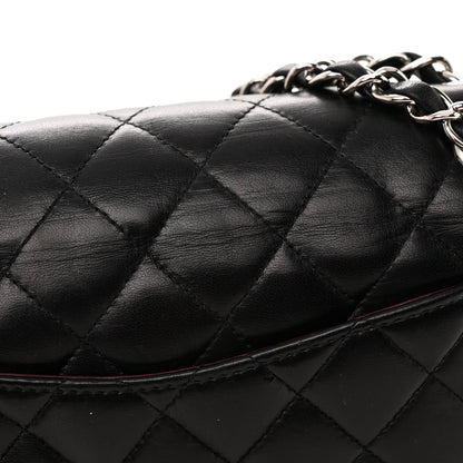 Chanel Lambskin Quilted Medium Double Flap Black 15 of 15