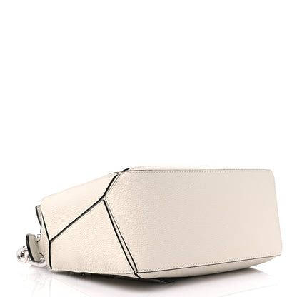 Loewe Grained Calfskin Small Puzzle Bag Soft White 4 of 9