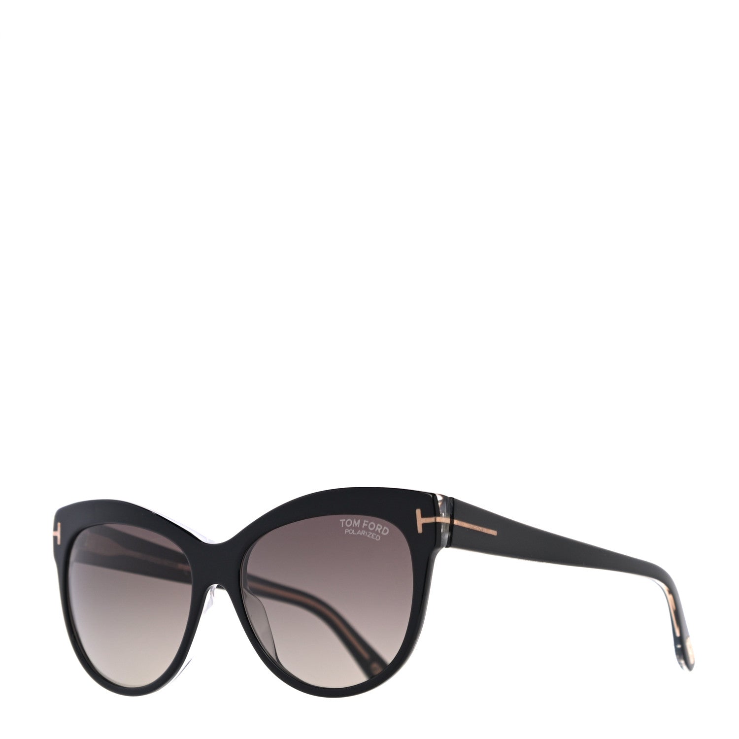 Tom Ford Polarized Lily Sunglasses TF430 Black 1 of 7