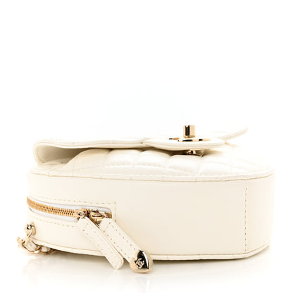 Chanel Lambskin Quilted CC In Love Heart Bag White 4 of 13