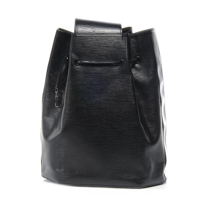 Louis Vuitton Epi Sac a Dos Drawstring Bag Black 1 of 6