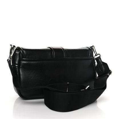 Prada Nappa Double Pocket Buckle Shoulder Bag Black 3 of 8