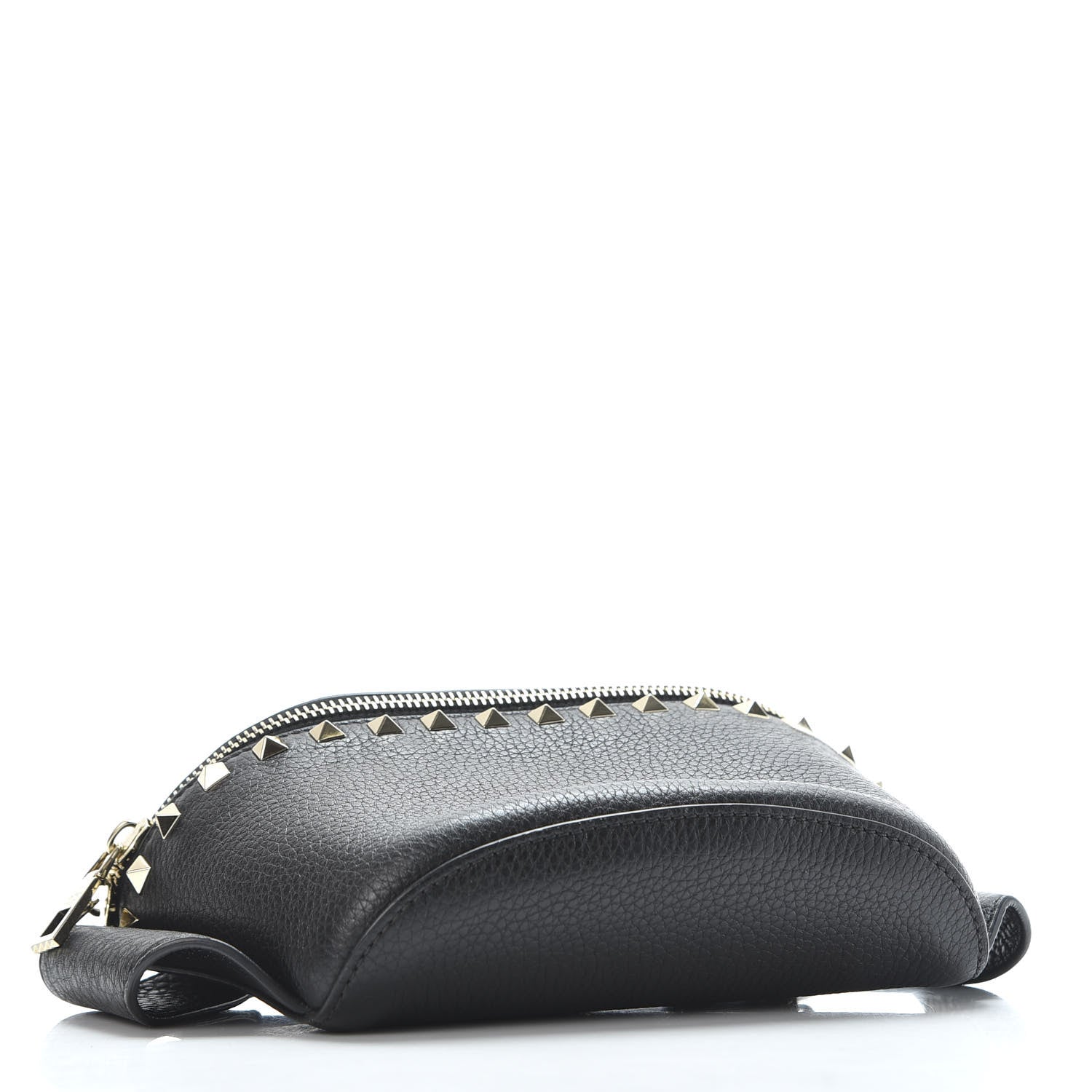 Valentino Garavani Grainy Calfskin Rockstud Belt Bag Black 3 of 9
