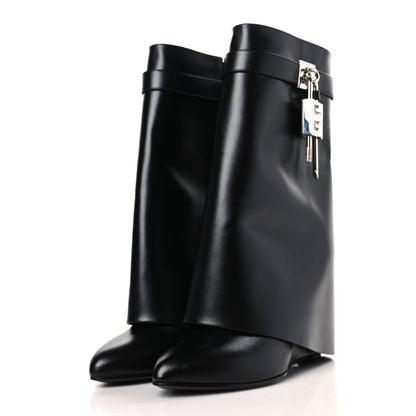 Givenchy Calfskin Shark Lock Ankle Boots 41 Black 3 of 7