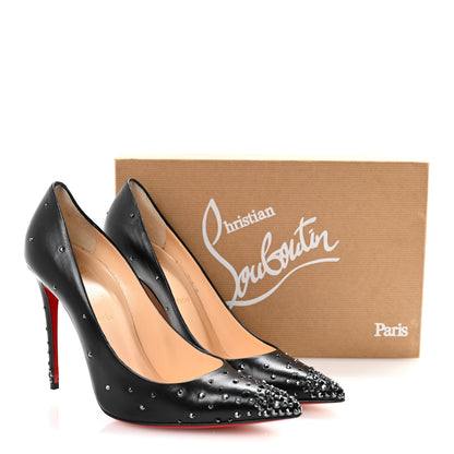 Christian Louboutin Kid Degrastrasss 100 Pumps 39.5 Hematite Black 9 of 9