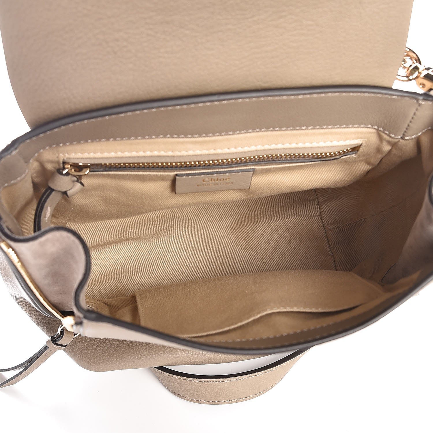 Chloe Suede Calfskin Small Faye Backpack Motty Grey 5 of 8