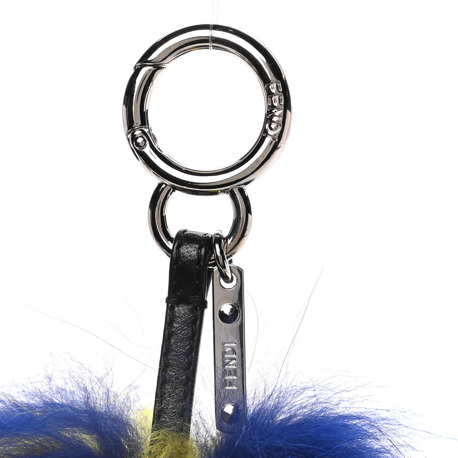 Fendi Mink Fur Fendirumi Bug-Kun Monster Bag Bug Charm Pacific Fluo Yellow 2 of 5