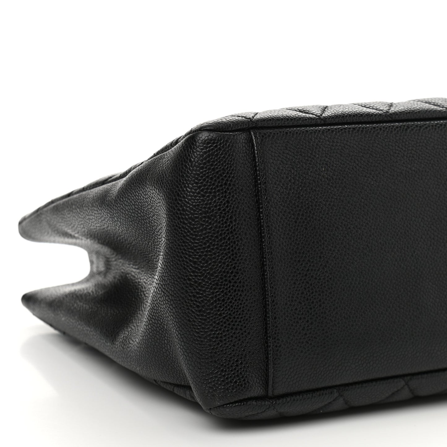 Caviar Quilted Grand Shopping Tote GST Black