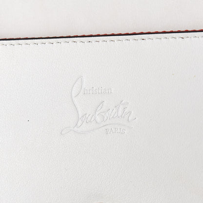 Christian Louboutin Calfskin Macaron Spiked Flap Wallet White 6 of 10