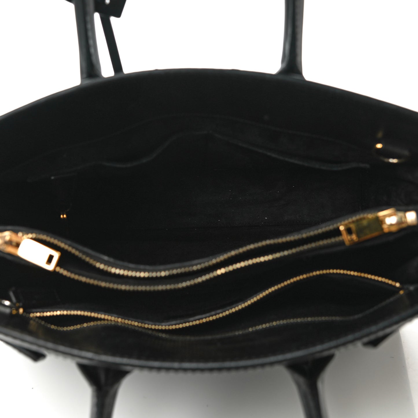 Suede Calfskin Small Sac De Jour Black