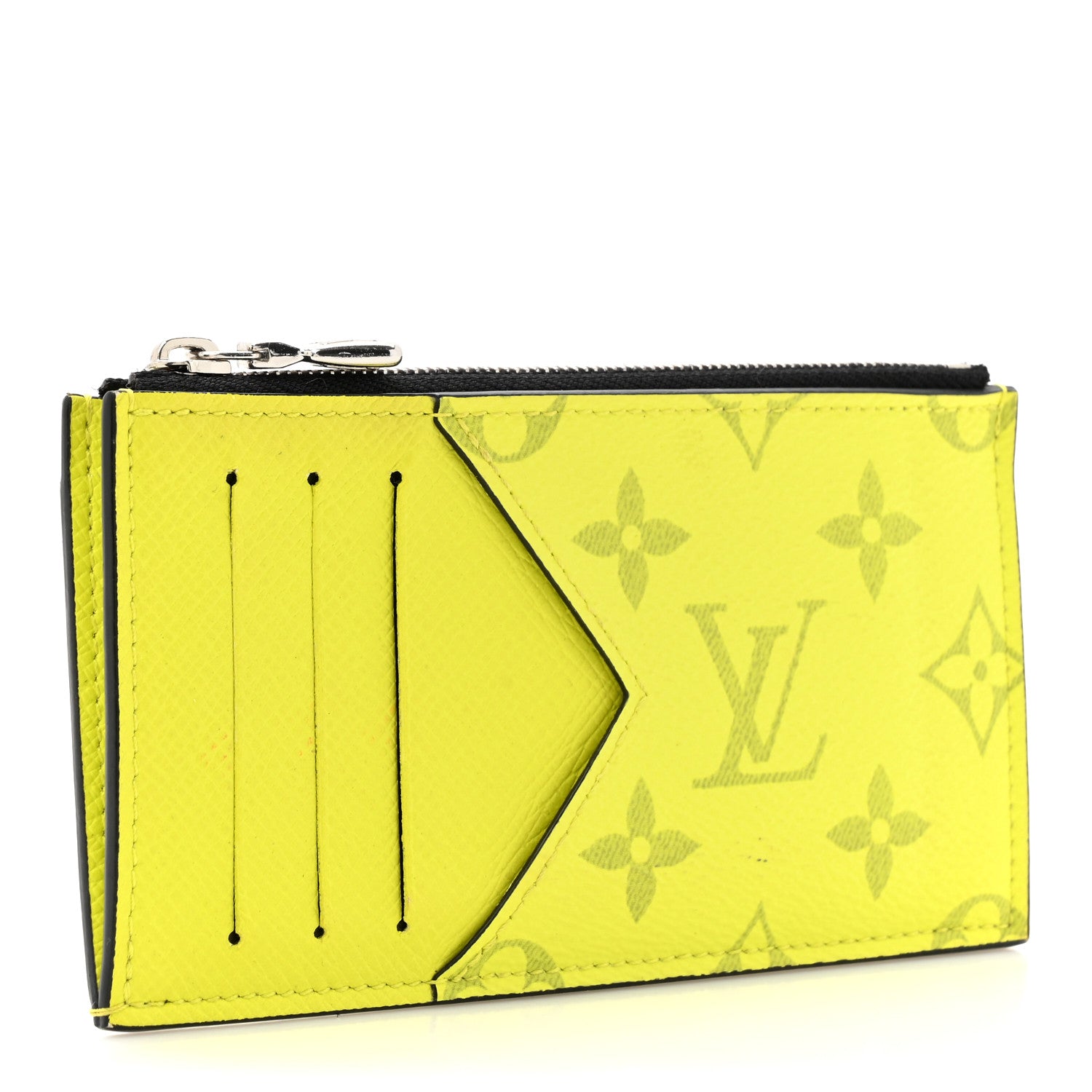 Louis Vuitton Monogram Taiga Coin Card Holder Yellow 3 of 10