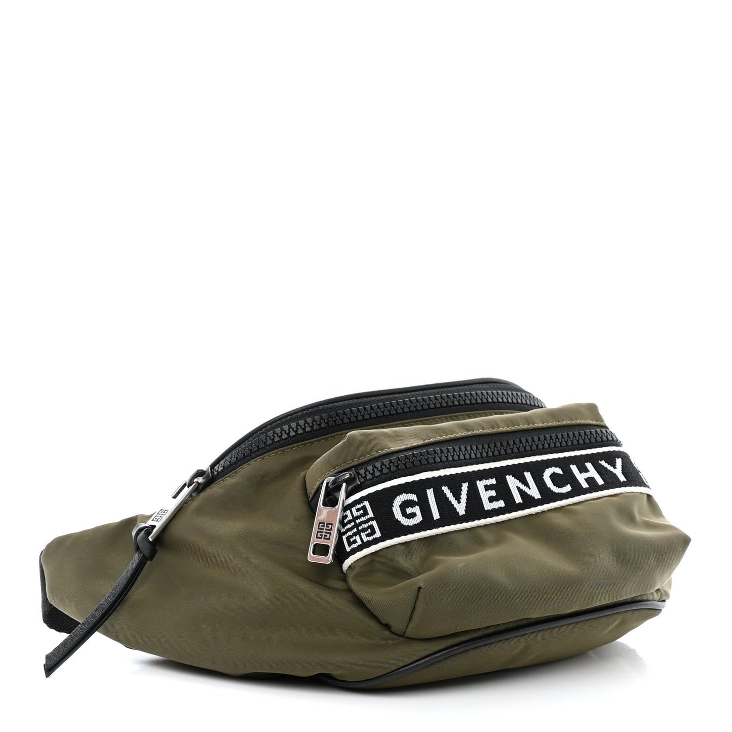 Nylon Logo Belt Bag Khaki