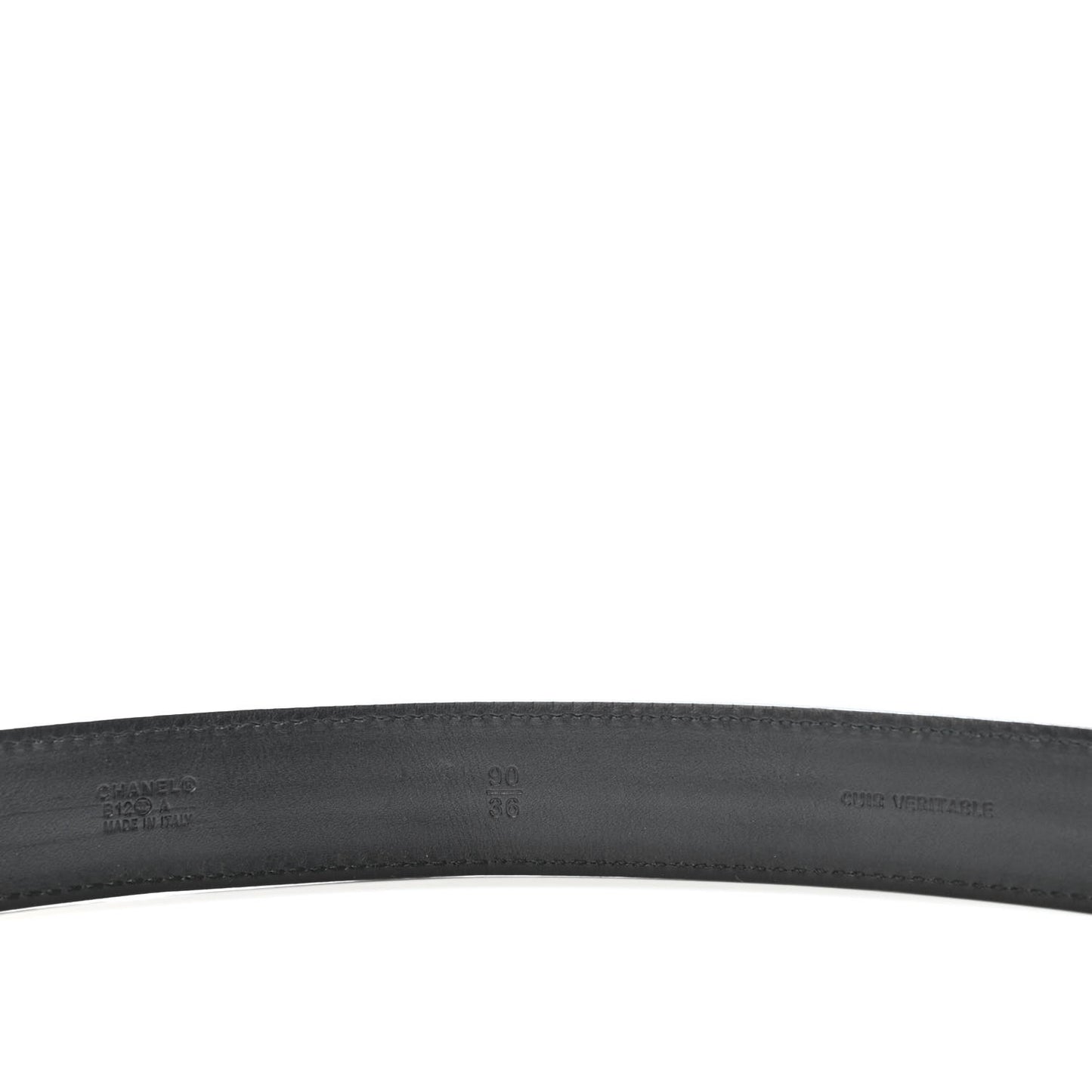 Calfskin CC Boy Belt 90 36 Black