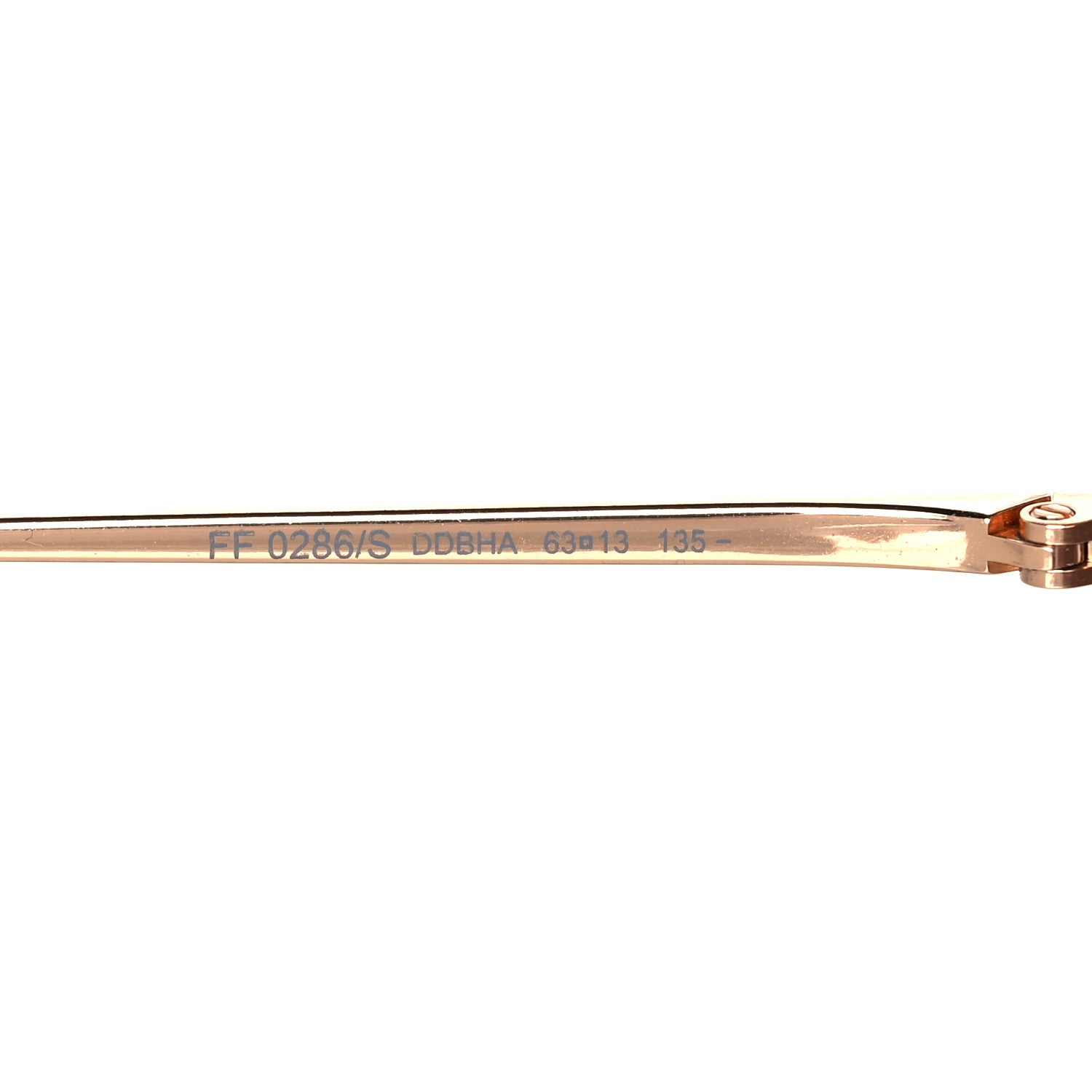 Fendi Metal Aviator Sunglasses FF0286/S Gold 6 of 7