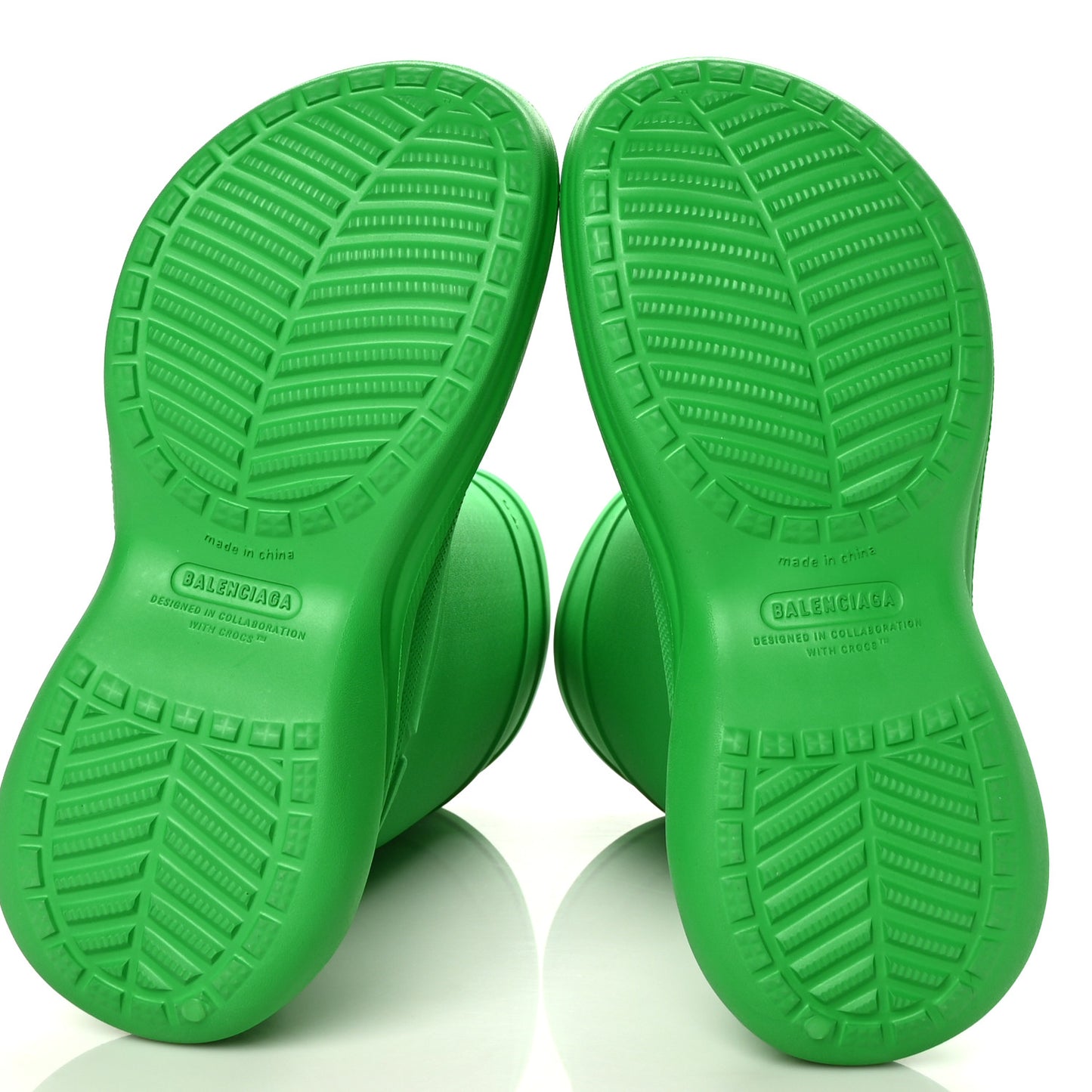 X CROCS Rubber Womens Rain Boots 41 Grass Green