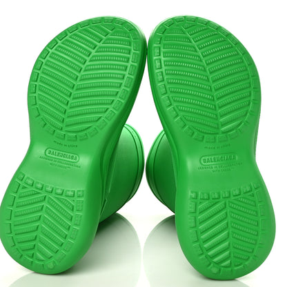 Balenciaga X CROCS Rubber Womens Rain Boots 41 Grass Green 5 of 7