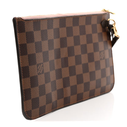 Louis Vuitton Damier Ebene Neverfull MM GM Pochette Rose Ballerine 3 of 8