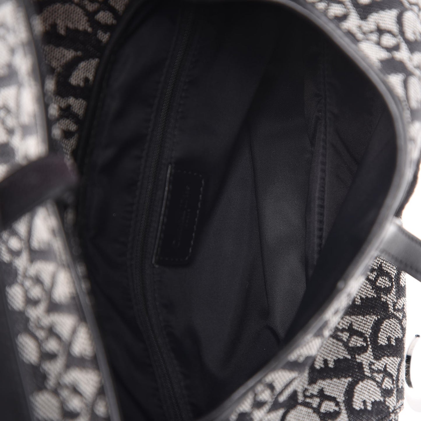 Monogram Double Saddle Bag Black