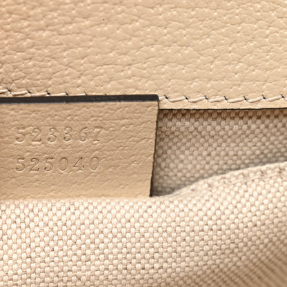 Gucci Textured Calfskin Crystal Bamboo Web Mini Dionysus Top Handle Bag Mystic White 7 of 11