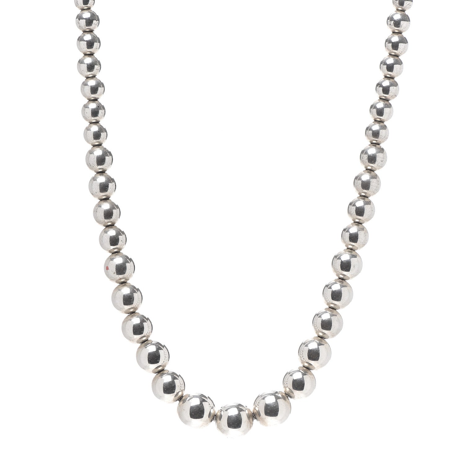 Tiffany Sterling Silver HardWear Graduated Ball Necklace 1 of 6