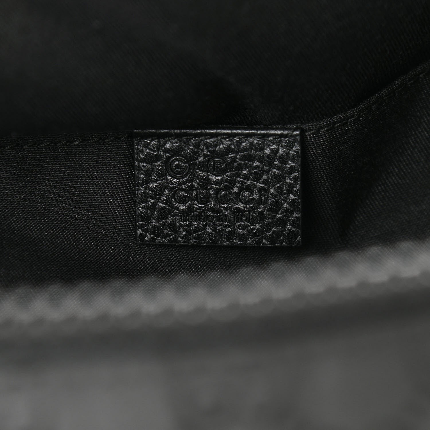 Gucci Nylon Monogram Fanny Pack Belt Bag Black 6 of 10
