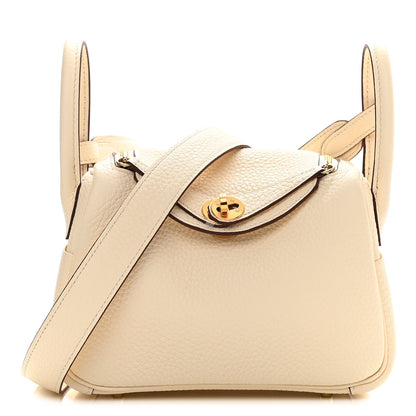 Hermes Taurillon Clemence Mini Lindy 20 Nata 1 of 10