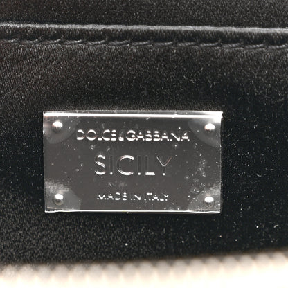 Dolce & Gabbana Satin Crystal Pave Medium Sicily Tubes Black 7 of 10